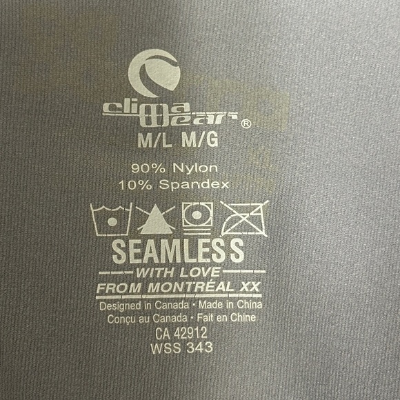 Climawear Ombre Gray and Black Bomber Jacket - Picture 3 of 4